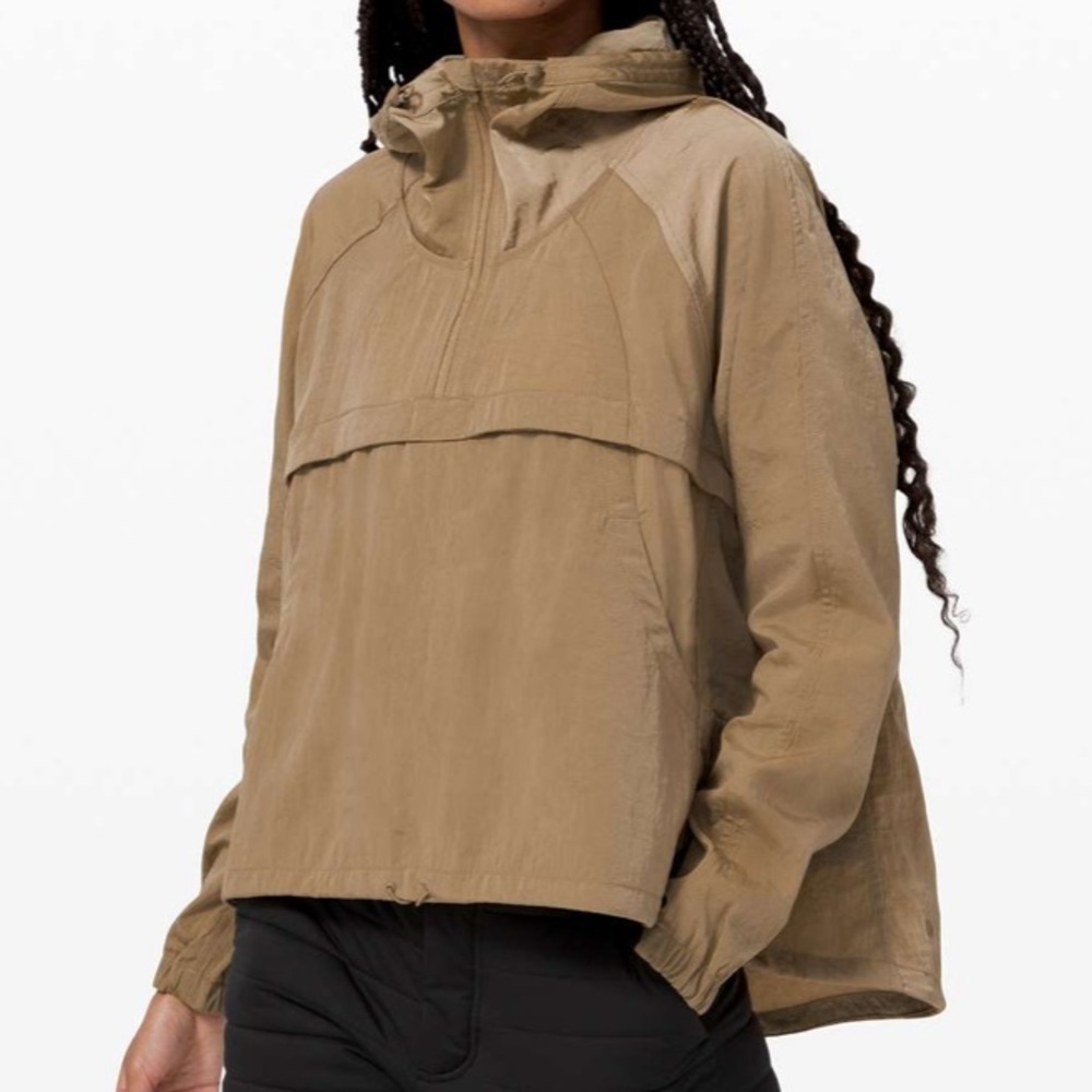 Lululemon Seek Vistas 1/2 Zip Rain Jacket